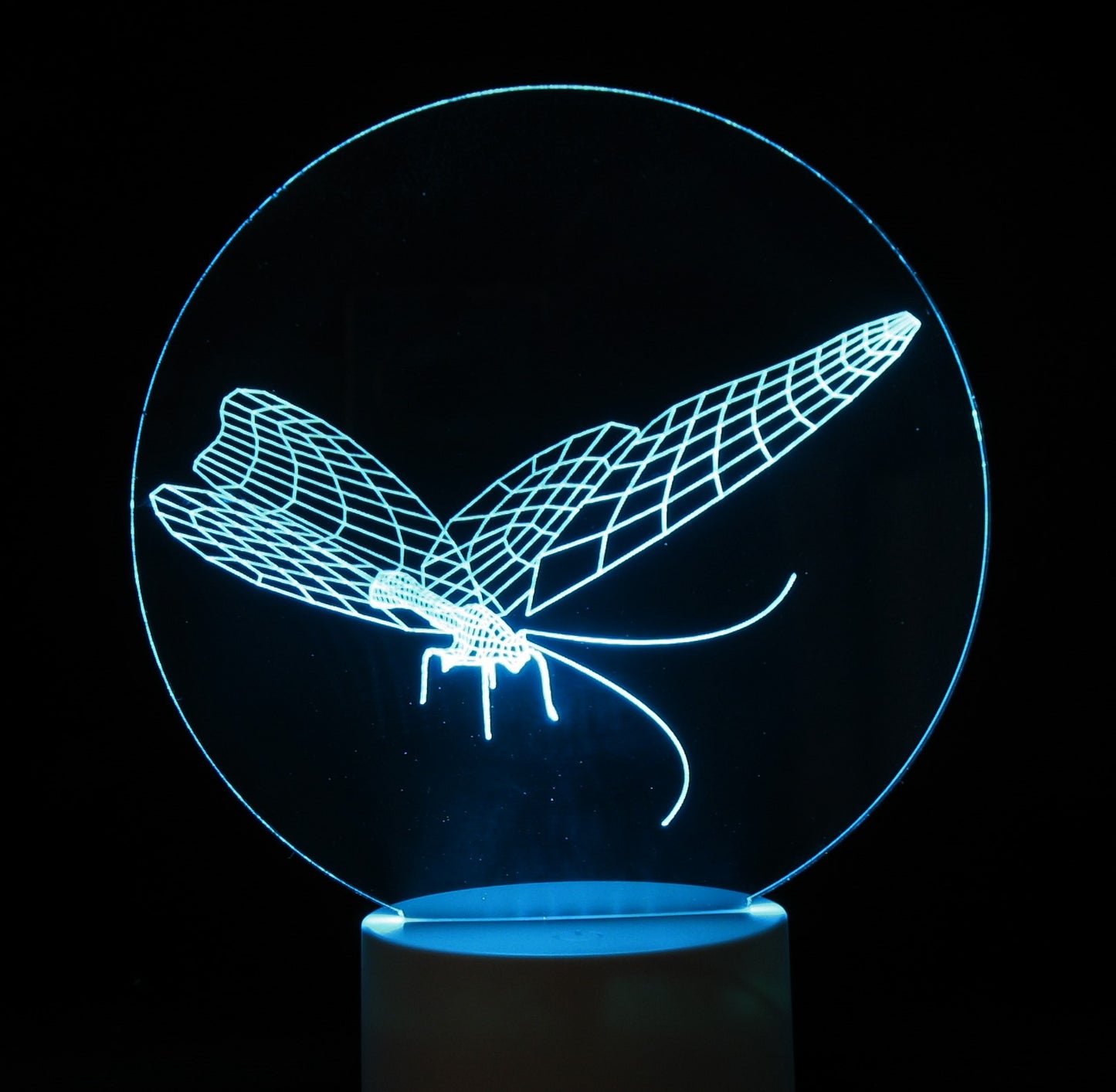 Butterflies 3-D Optical Illusion Multicolored Light