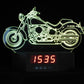 Harley-Davidson Large 3-D Optical Illusion Multicolored LED Clock/Lamp