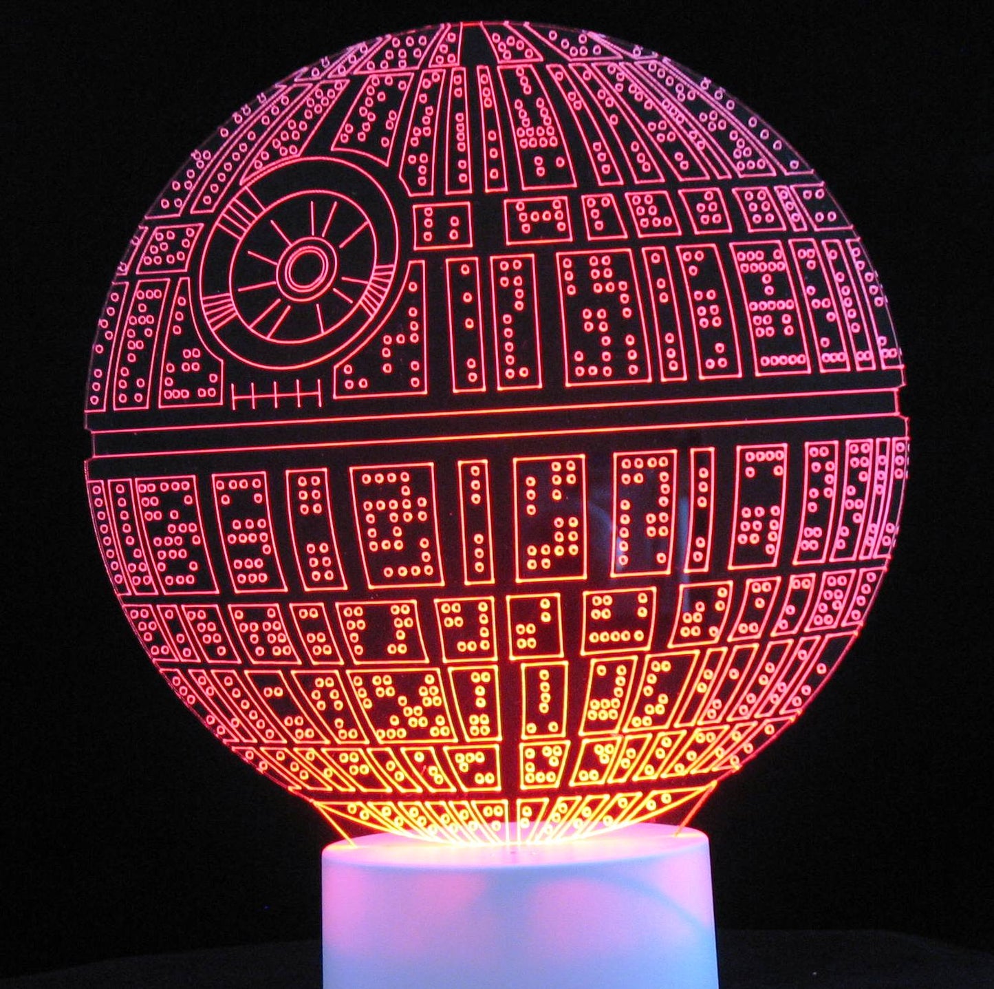 Death Star 3-D Optical Illusion LED Desk, Table, Night Lamp