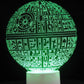 Death Star 3-D Optical Illusion LED Desk, Table, Night Lamp