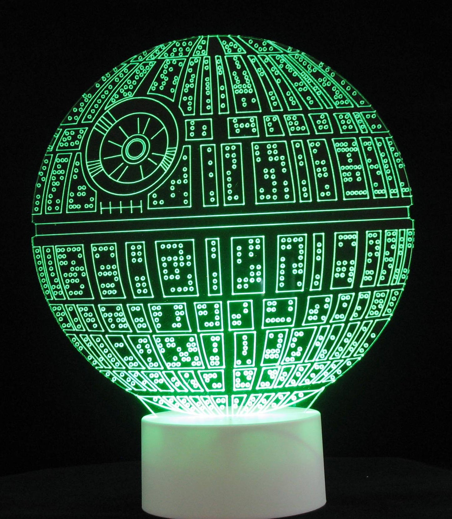 Death Star 3-D Optical Illusion LED Desk, Table, Night Lamp