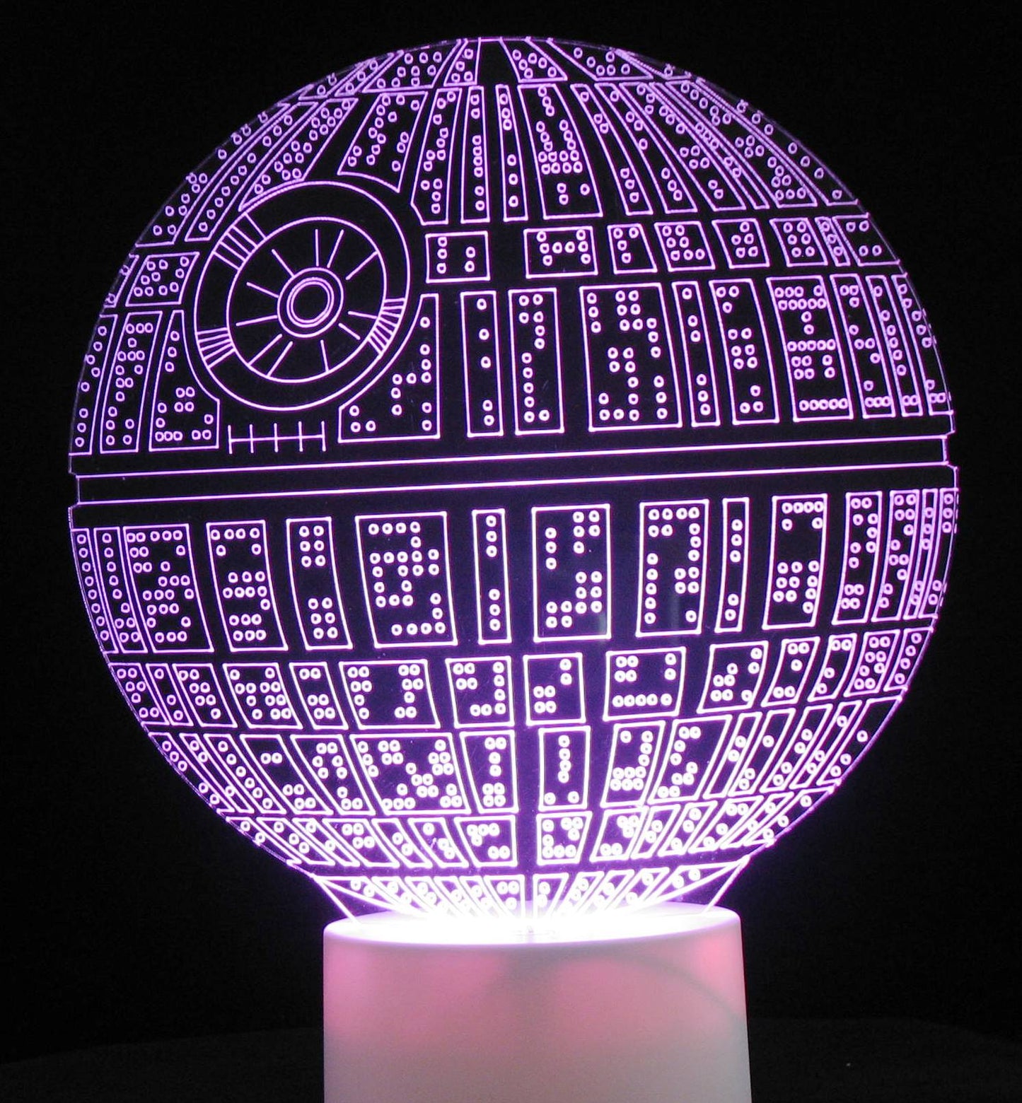 Death Star 3-D Optical Illusion LED Desk, Table, Night Lamp