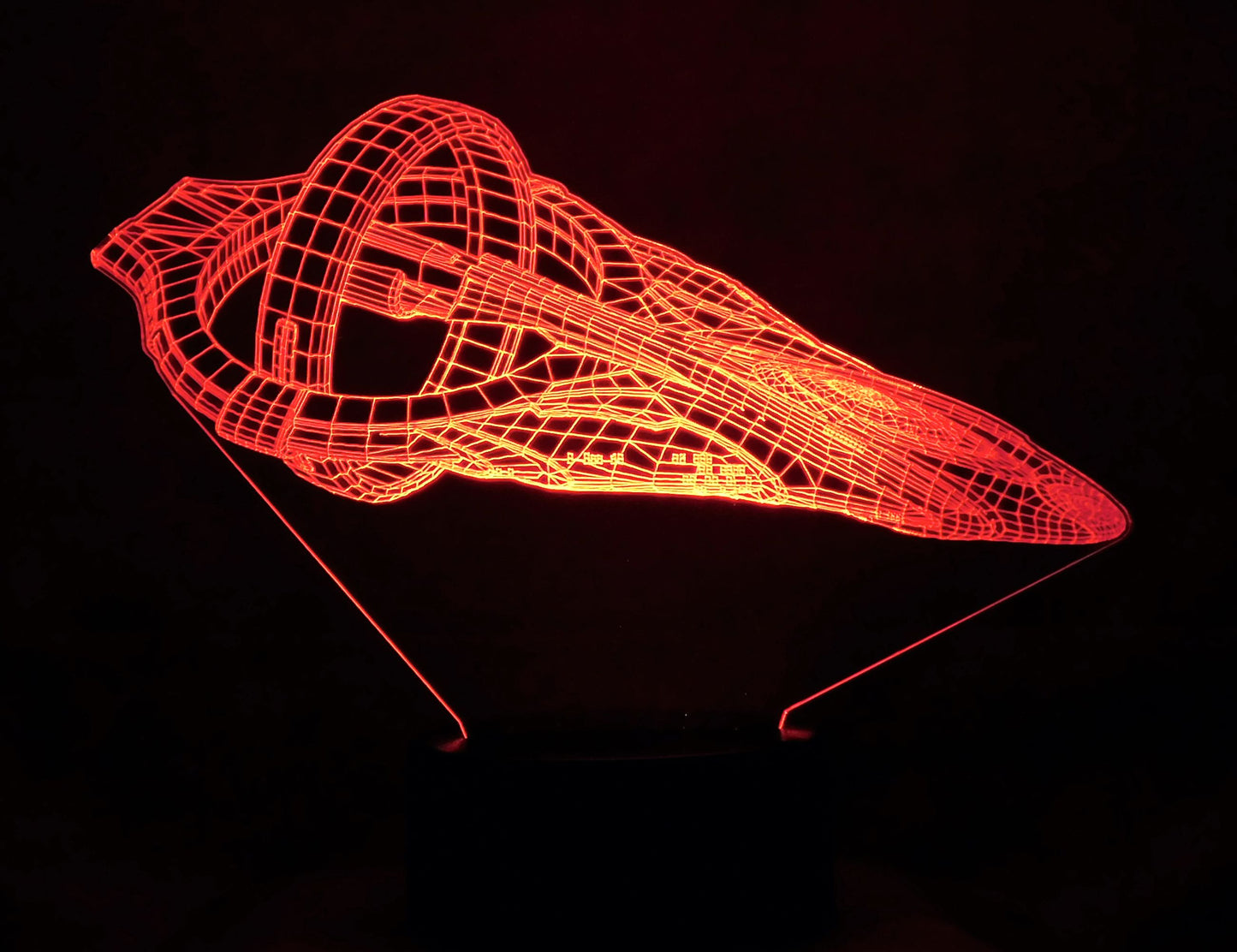 Star Trek D'Kyr Class 3-D Optical Illusion Multicolored Lamp