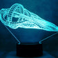 Star Trek D'Kyr Class 3-D Optical Illusion Multicolored Lamp