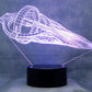 Star Trek D'Kyr Class 3-D Optical Illusion Multicolored Lamp