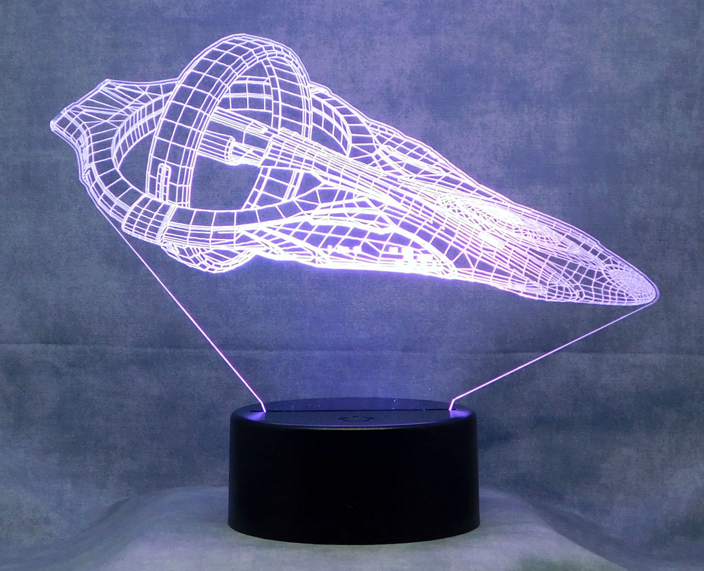 Star Trek D'Kyr Class 3-D Optical Illusion Multicolored Lamp