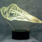 Star Trek D'Kyr Class 3-D Optical Illusion Multicolored Lamp