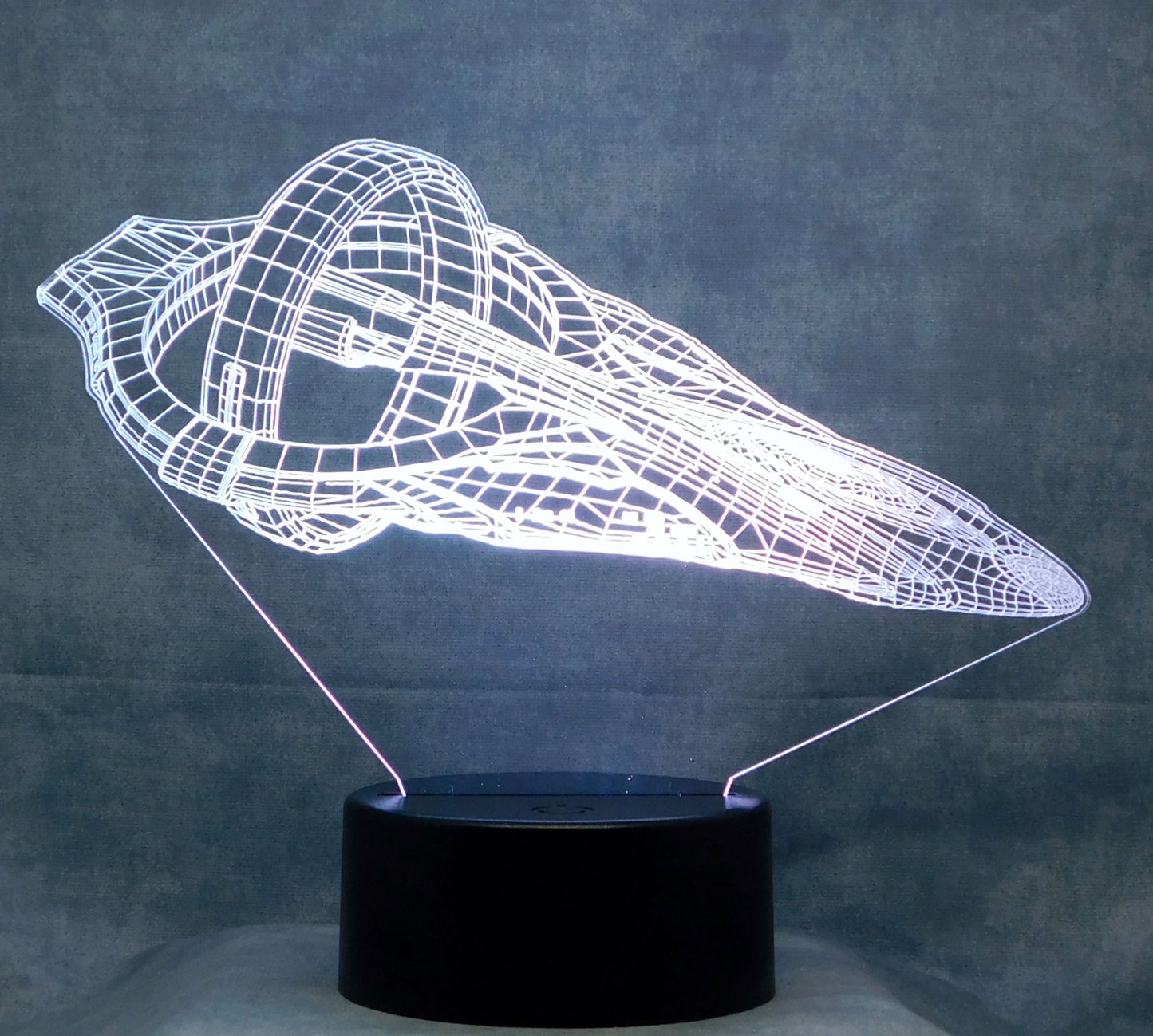 Star Trek D'Kyr Class 3-D Optical Illusion Multicolored Lamp