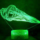 Star Trek D'Kyr Class 3-D Optical Illusion Multicolored Lamp