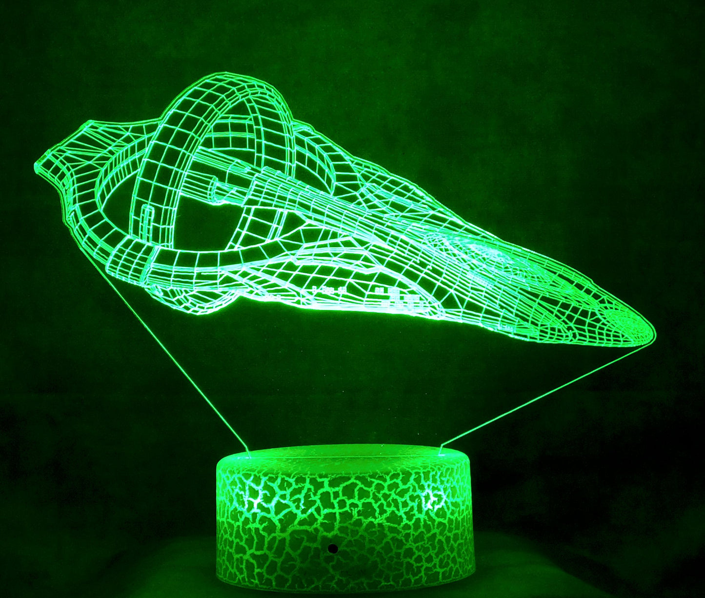 Star Trek D'Kyr Class 3-D Optical Illusion Multicolored Lamp