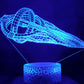 Star Trek D'Kyr Class 3-D Optical Illusion Multicolored Lamp