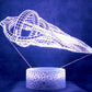 Star Trek D'Kyr Class 3-D Optical Illusion Multicolored Lamp