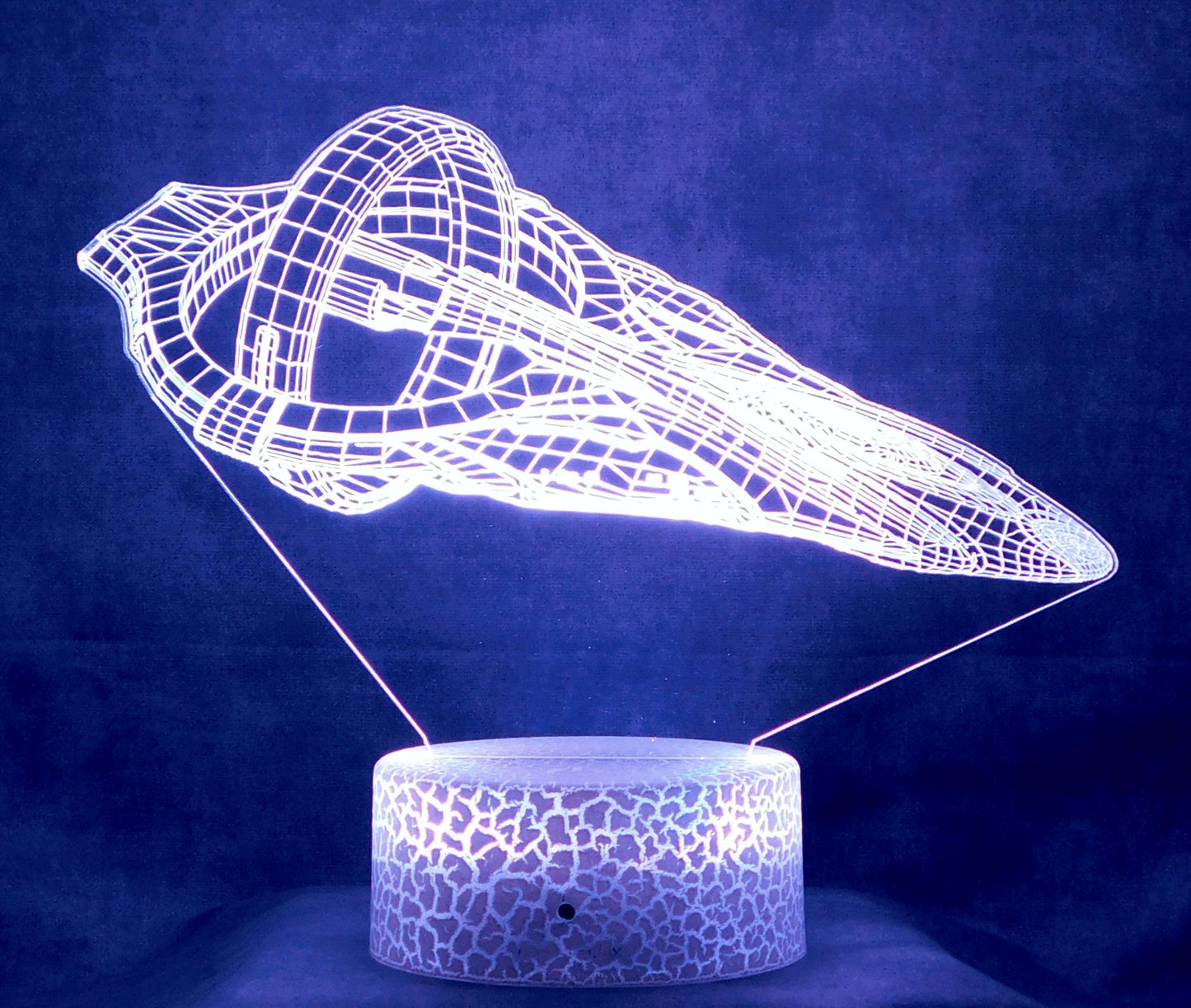Star Trek D'Kyr Class 3-D Optical Illusion Multicolored Lamp