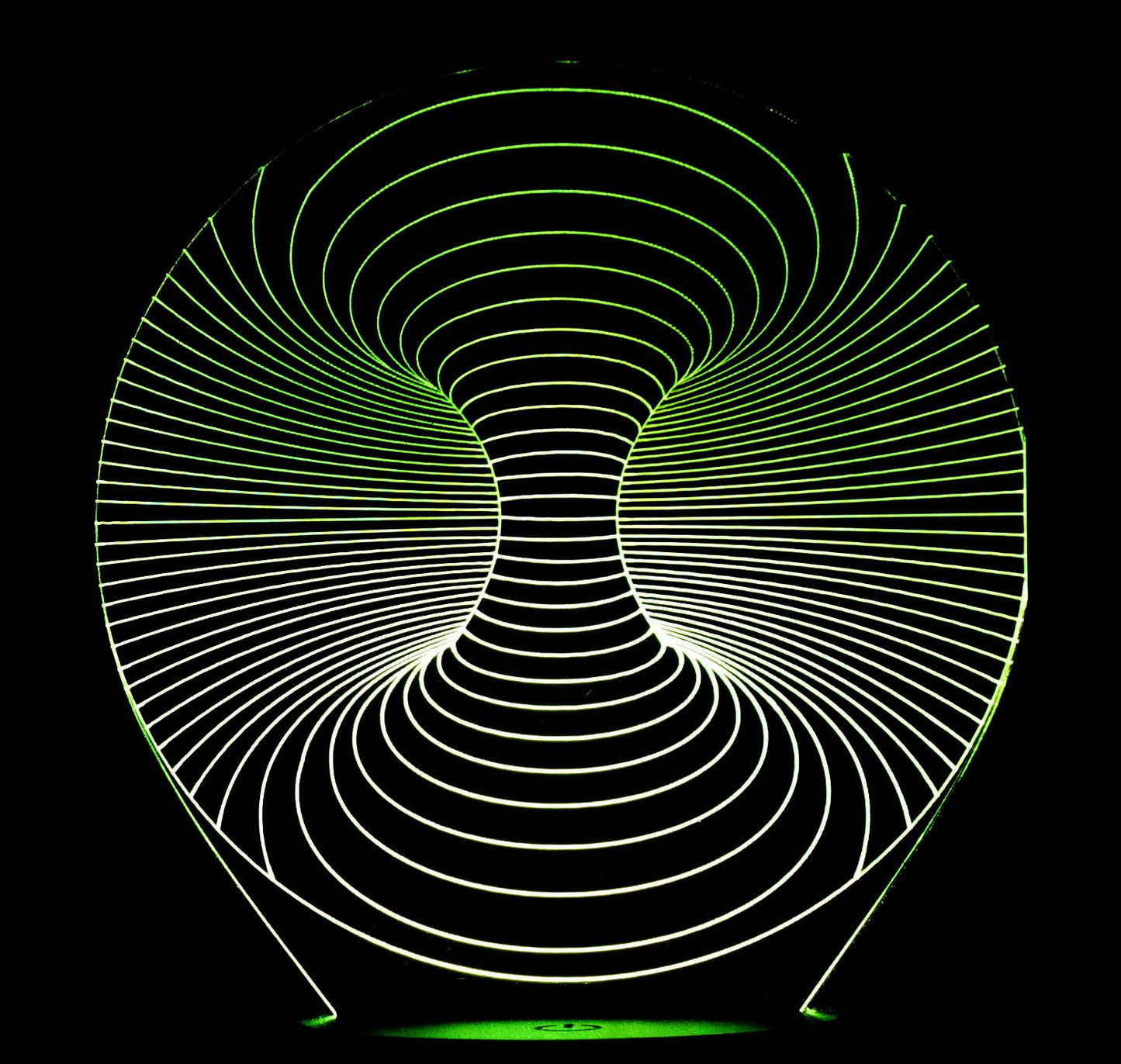 Double Hole 3-D Optical Illusion Multicolored Light