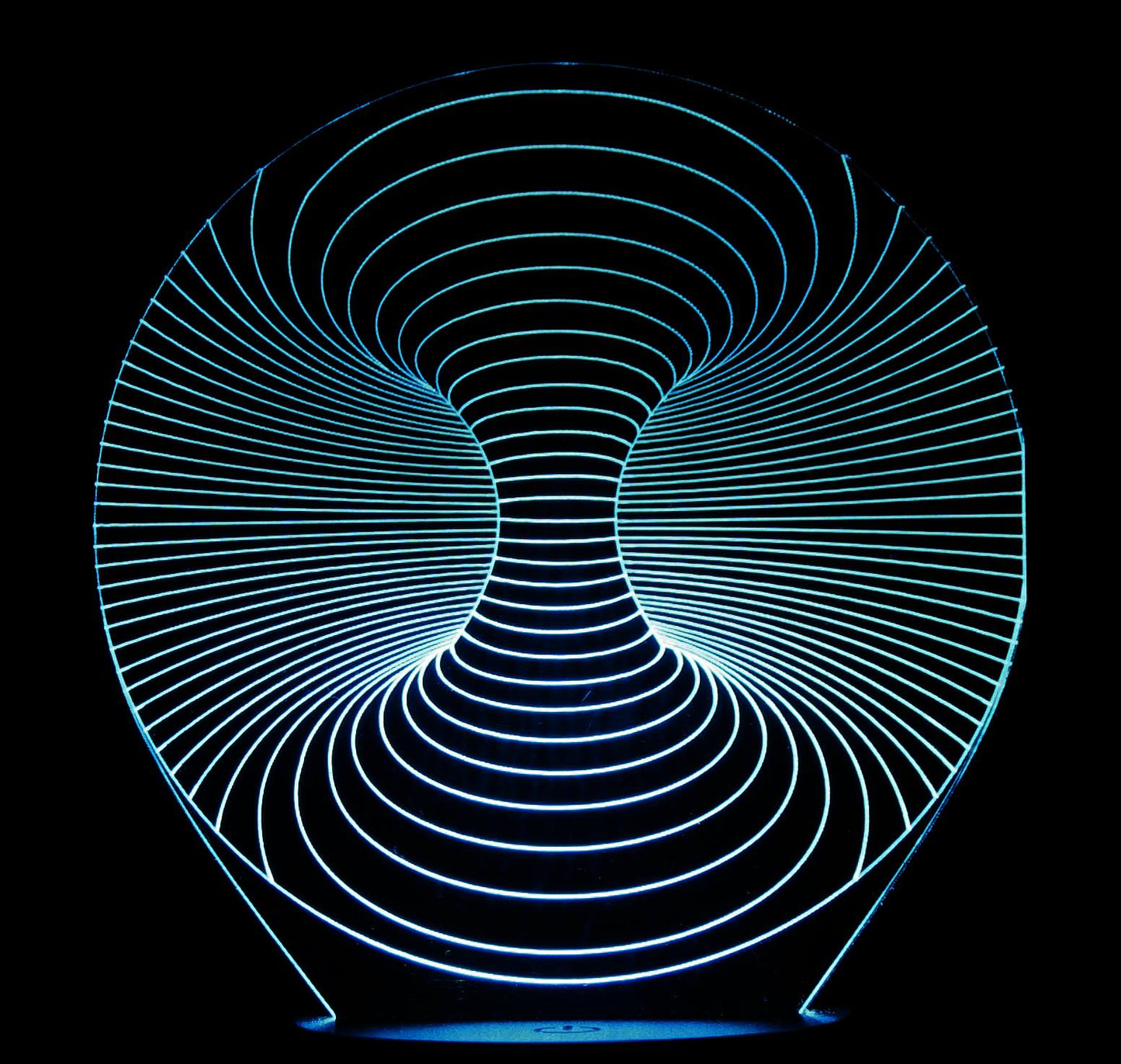 Double Hole 3-D Optical Illusion Multicolored Light