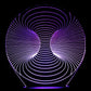 Double Hole 3-D Optical Illusion Multicolored Light