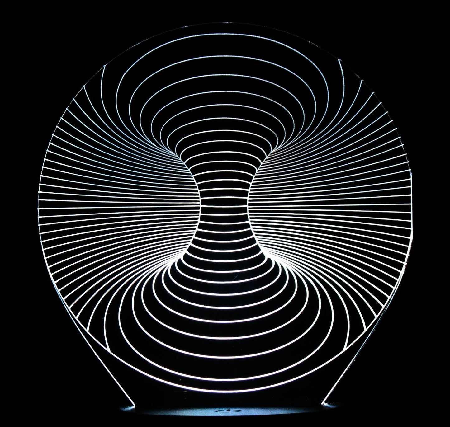 Double Hole 3-D Optical Illusion Multicolored Light
