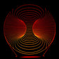 Double Hole 3-D Optical Illusion Multicolored Light