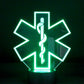 EMT Logo 3-D Optical Illusion Multicolored LED Lamp