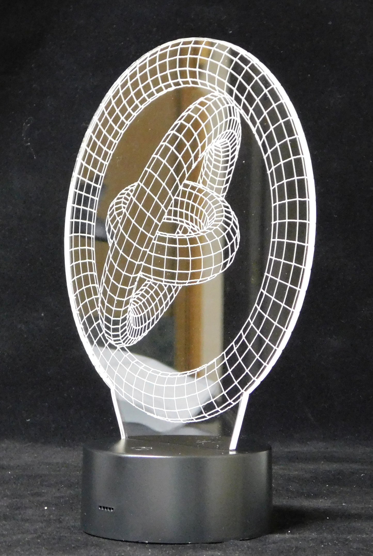 Gyroscope 3-D Optical Illusion Multicolored Light