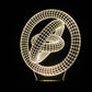 Gyroscope 3-D Optical Illusion Multicolored Light