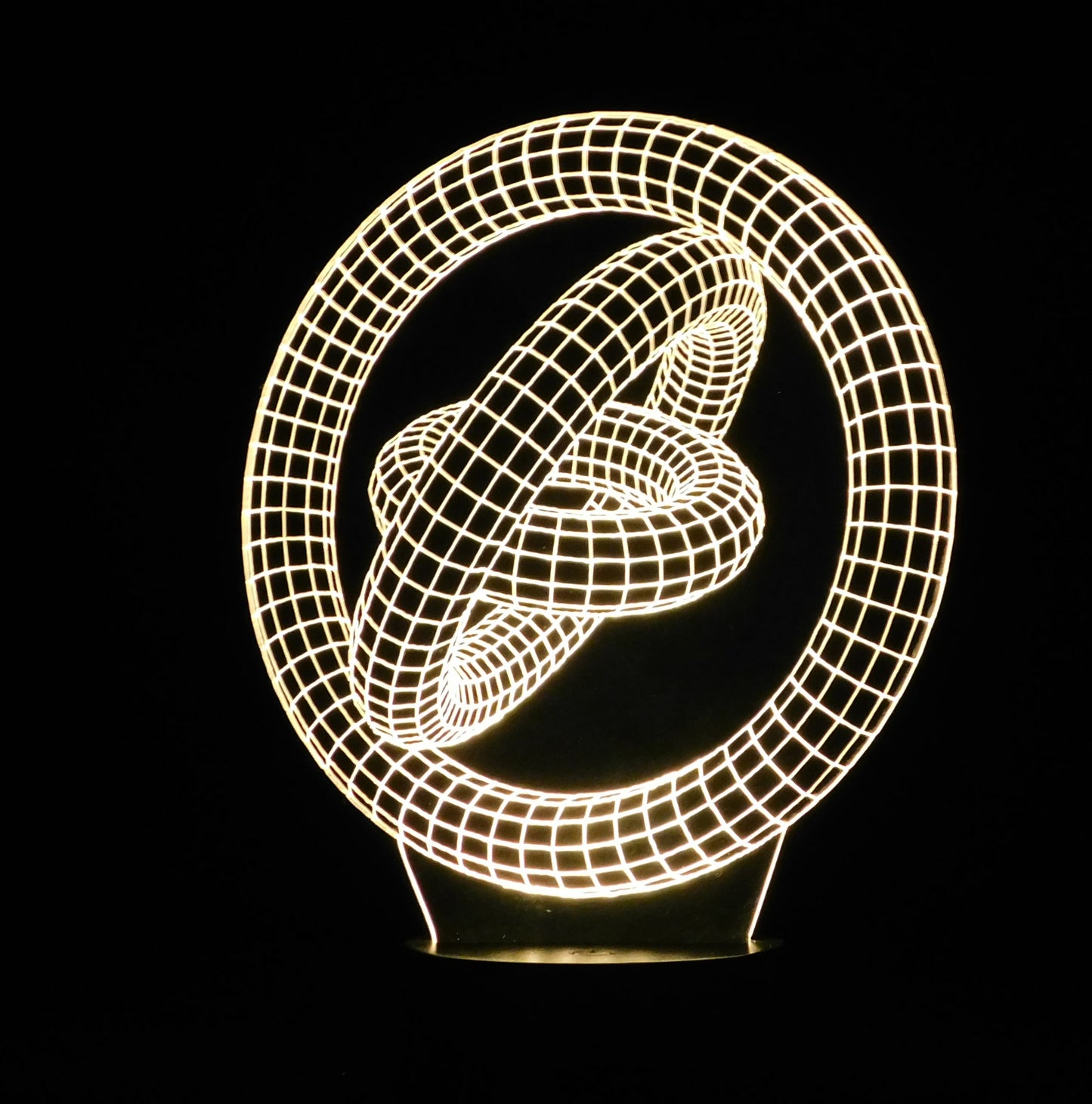 Gyroscope 3-D Optical Illusion Multicolored Light