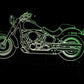 Harley-Davidson Large Rectangle 3-D Optical Illusion LED