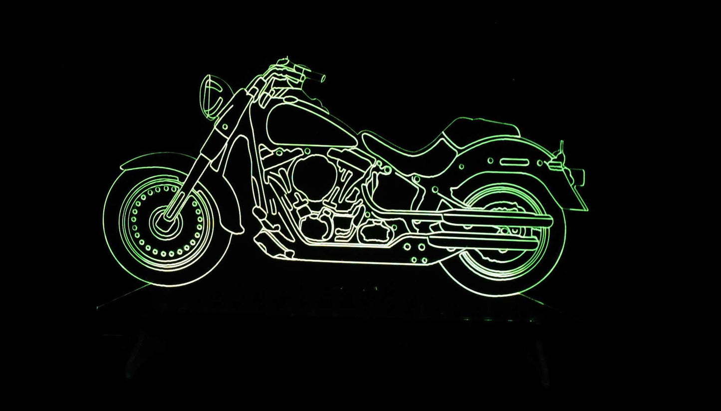 Harley-Davidson Large Rectangle 3-D Optical Illusion LED
