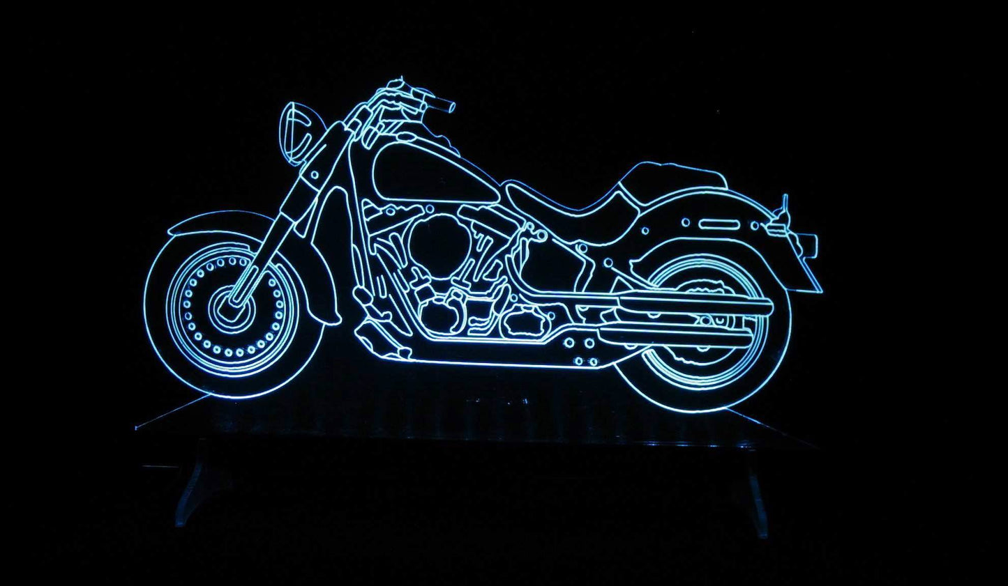 Harley-Davidson Large Rectangle 3-D Optical Illusion LED