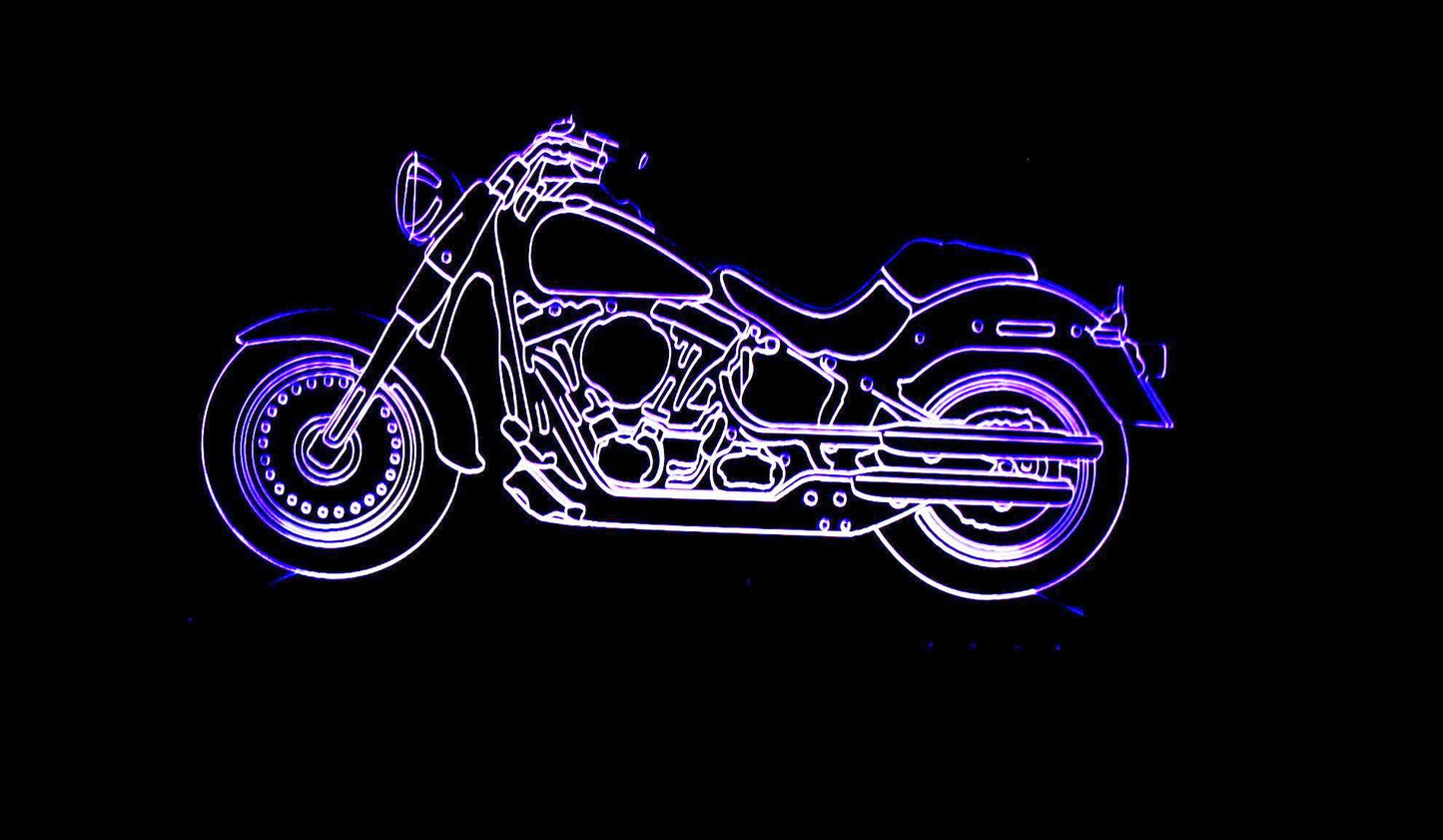 Harley-Davidson Large Rectangle 3-D Optical Illusion LED