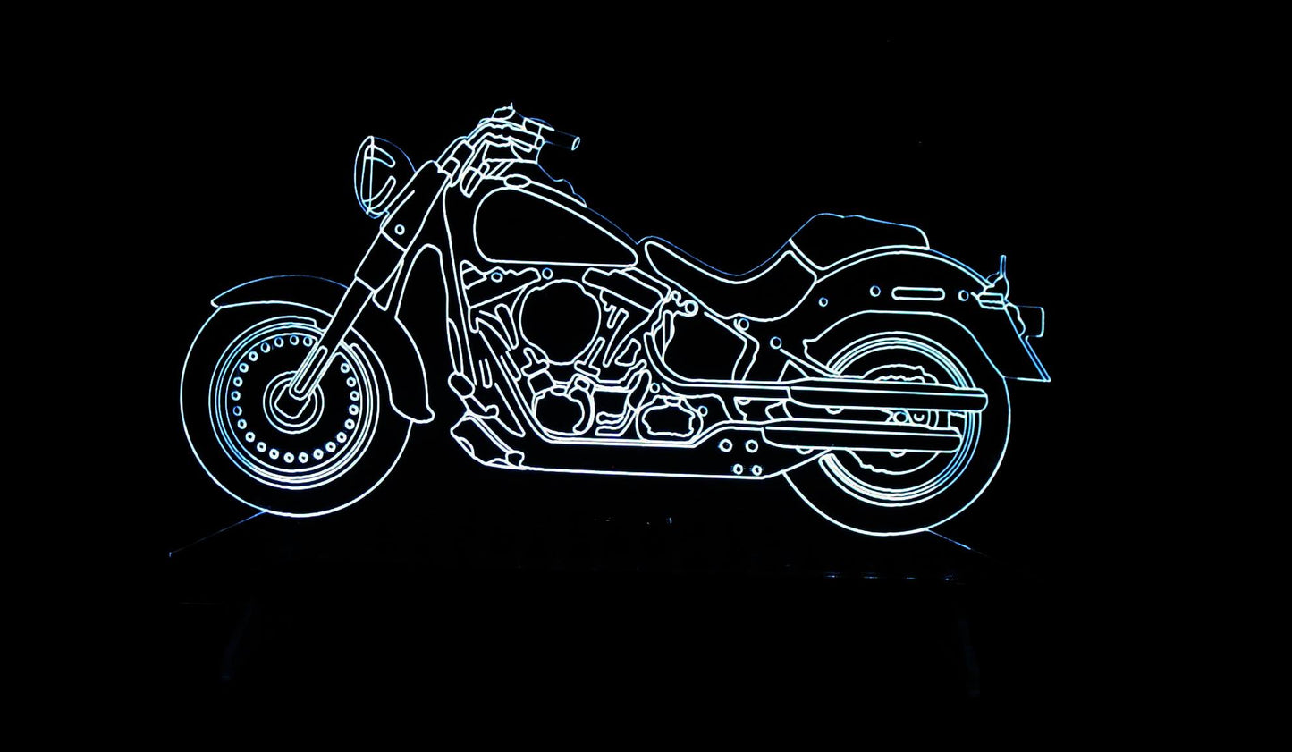 Harley-Davidson Large Rectangle 3-D Optical Illusion LED