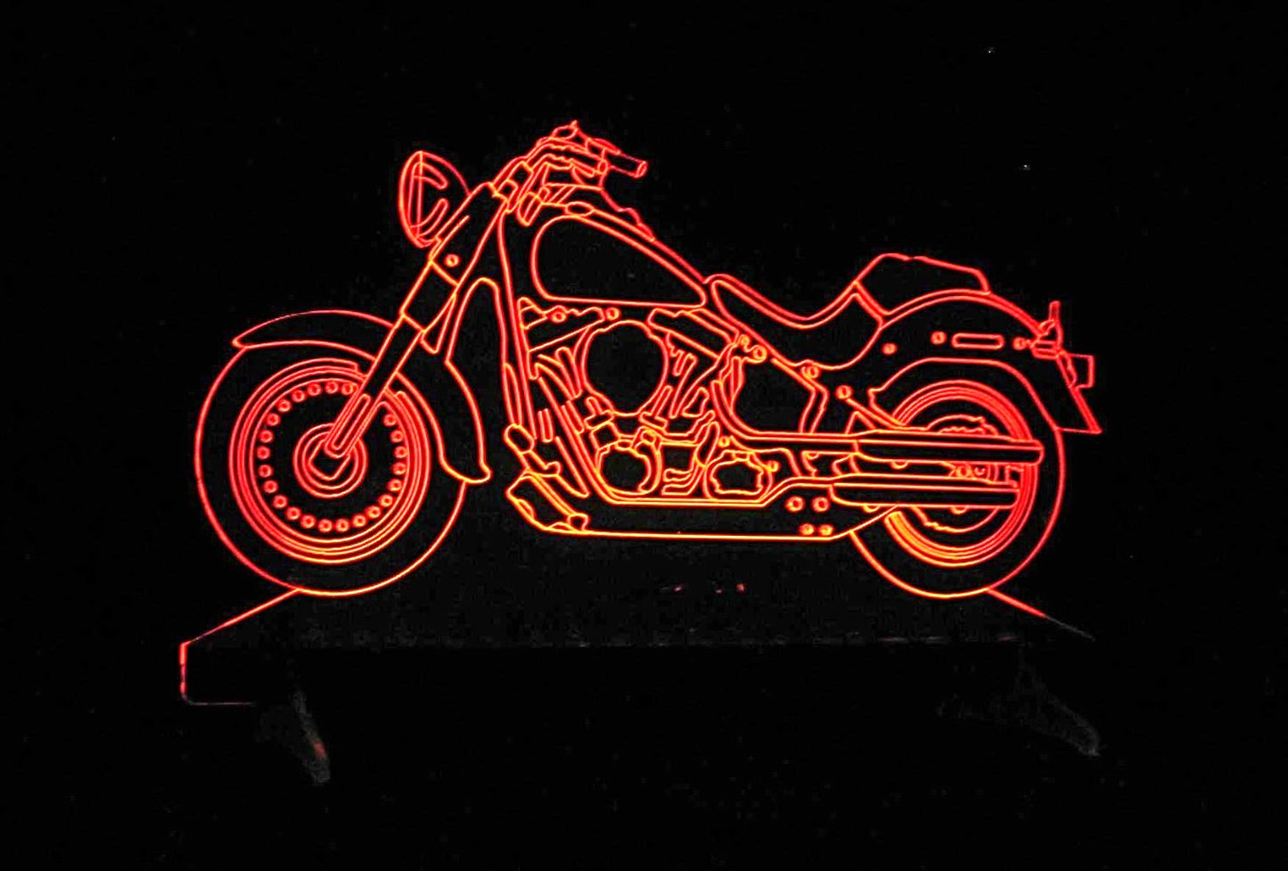 Harley-Davidson Large Rectangle 3-D Optical Illusion LED