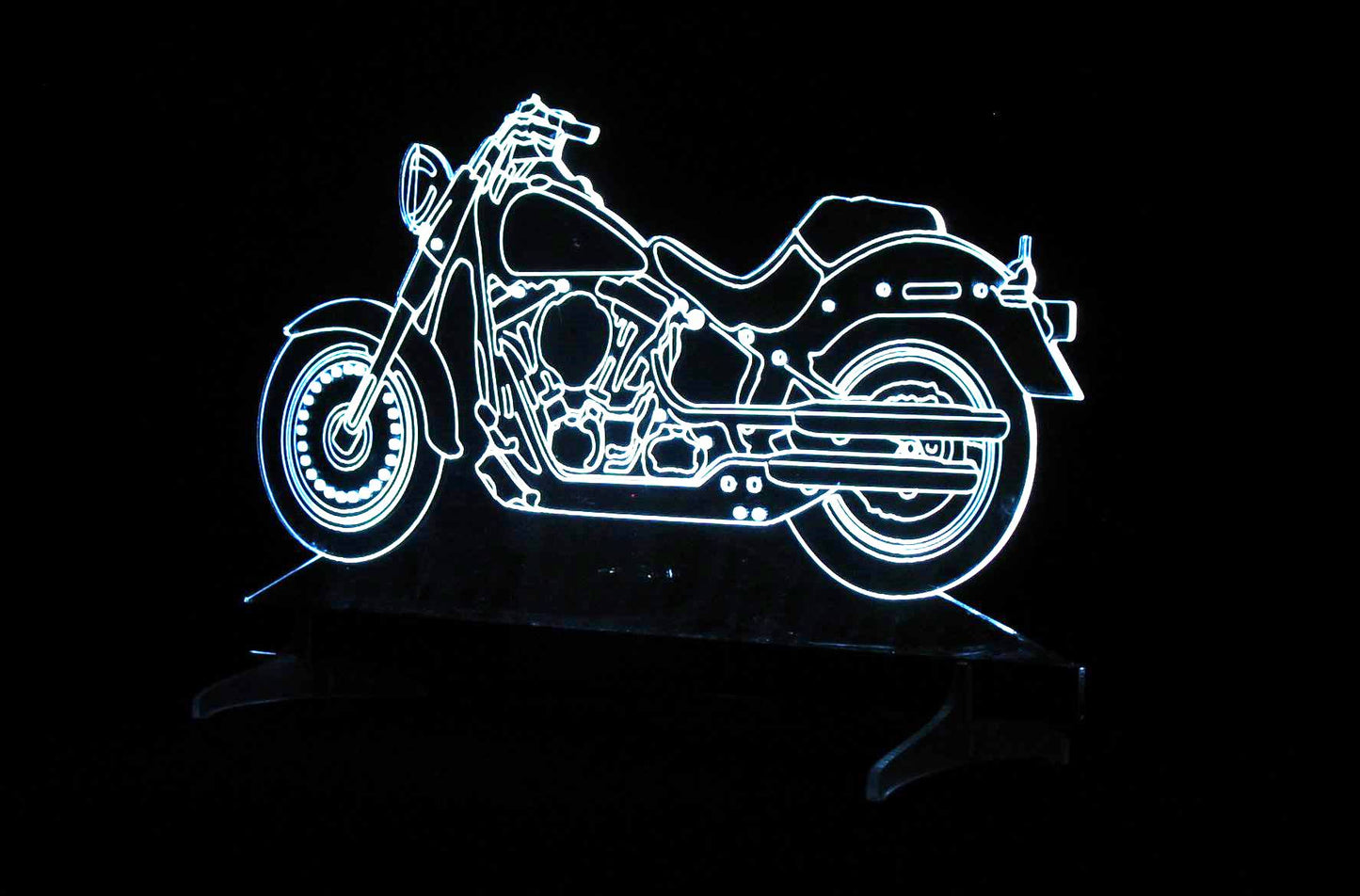 Harley-Davidson Large Rectangle 3-D Optical Illusion LED