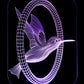 Hummingbird  3-D Optical Illusion Multicolored Light