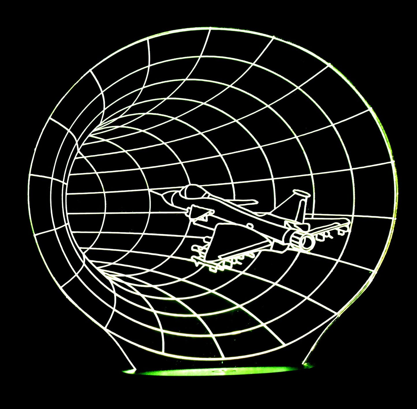 Jet Through Hole 3-D Optical Illusion LED Desk, Table, Night Lamp