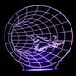 Jet Through Hole 3-D Optical Illusion LED Desk, Table, Night Lamp