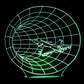 Jet Through Hole 3-D Optical Illusion LED Desk, Table, Night Lamp