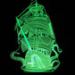 Kraken and Ship LED Desk, Table, Night Lamp