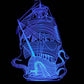 Kraken and Ship LED Desk, Table, Night Lamp