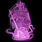 Kraken and Ship LED Desk, Table, Night Lamp
