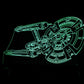 Starship Enterprise Large Rectangle 3-D Optical Illusion LED