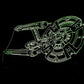 Starship Enterprise Large Rectangle 3-D Optical Illusion LED