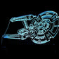 Starship Enterprise Large Rectangle 3-D Optical Illusion LED