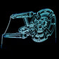Starship Enterprise Large Rectangle 3-D Optical Illusion LED