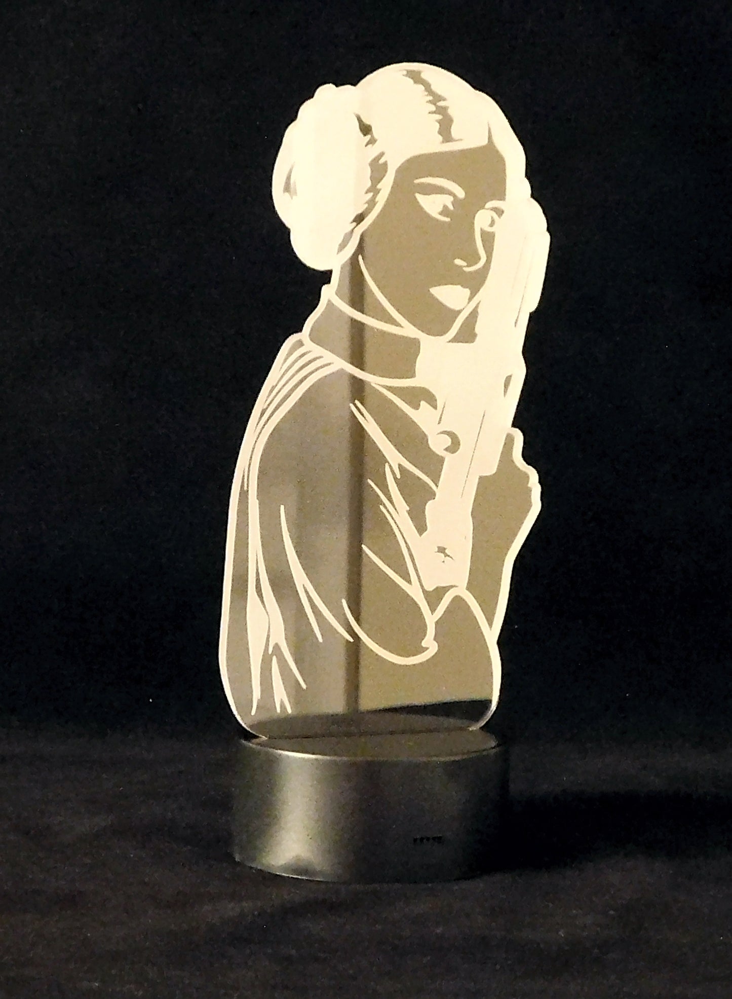 Princess Leia 3-D Optical Illusion LED Desk, Table, Night Lamp