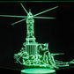 Lighthouse Seashore 3-D Optical Illusion Multicolored LED Lamp
