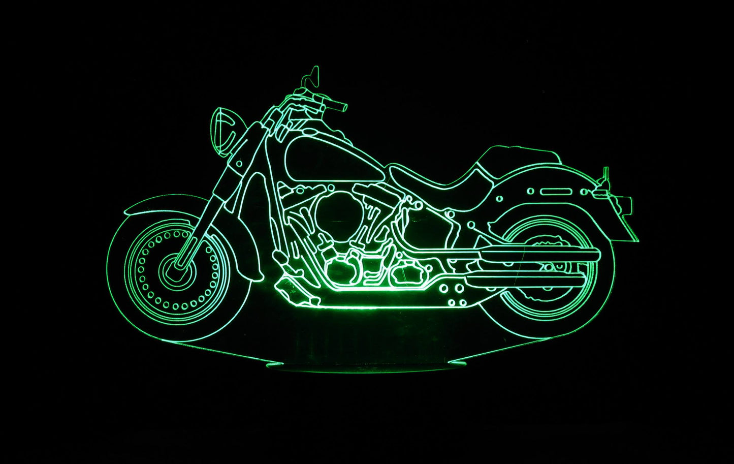 Harley-Davidson 3-D Optical Illusion Multicolored LED Lamp