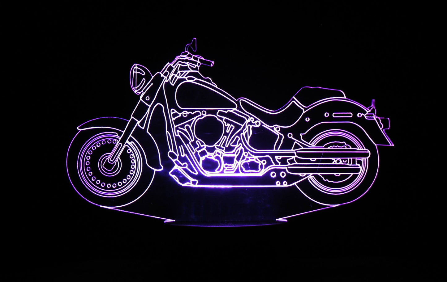 Harley-Davidson 3-D Optical Illusion Multicolored LED Lamp