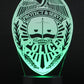 Police Logo 3-D Optical Illusion Multicolored LED Lamp