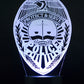 Police Logo 3-D Optical Illusion Multicolored LED Lamp